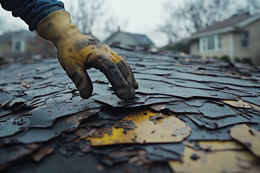 storm damage roof repair in St Paul